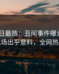 Pixiv今日最热：丑闻事件曝光，业内人士现场出乎意料，全网热议不断