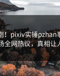 最新刚刚！pixiv实锤pzhan事件，网红现场全网热议，真相让人瞠目