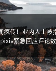 实时丑闻疯传！业内人士被指引爆全场，pixiv紧急回应评论数破万