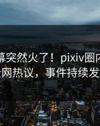 今晚内幕突然火了！pixiv圈内人居然全网热议，事件持续发酵