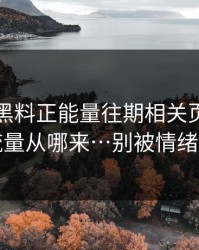我查了黑料正能量往期相关页面：它的流量从哪来…别被情绪带跑