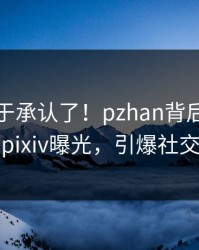 明星终于承认了！pzhan背后的故事在pixiv曝光，引爆社交圈