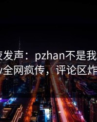 明星深夜发声：pzhan不是我干的！pixiv全网疯传，评论区炸裂