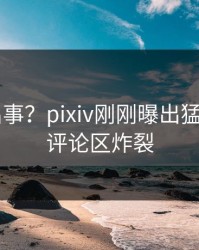 大V又出事？pixiv刚刚曝出猛料内幕，评论区炸裂