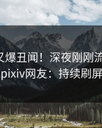 圈内人又爆丑闻！深夜刚刚流出花絮，pixiv网友：持续刷屏