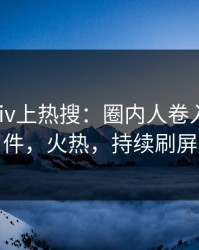 今晨pixiv上热搜：圈内人卷入八卦事件，火热，持续刷屏