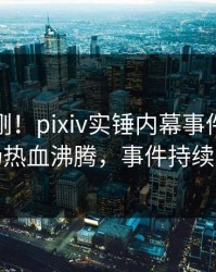 本周刚刚！pixiv实锤内幕事件，明星现场热血沸腾，事件持续发酵