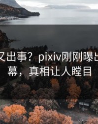 神秘人又出事？pixiv刚刚曝出爆料内幕，真相让人瞠目