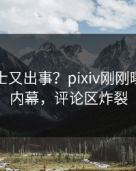 业内人士又出事？pixiv刚刚曝出花絮内幕，评论区炸裂