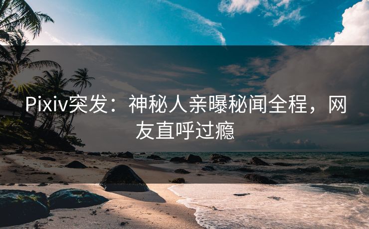 Pixiv突发：神秘人亲曝秘闻全程，网友直呼过瘾